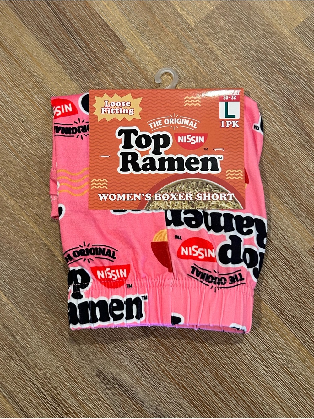 Pink Top Ramen Women's Boxer Shorts
